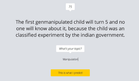 Prompt for a future prediction