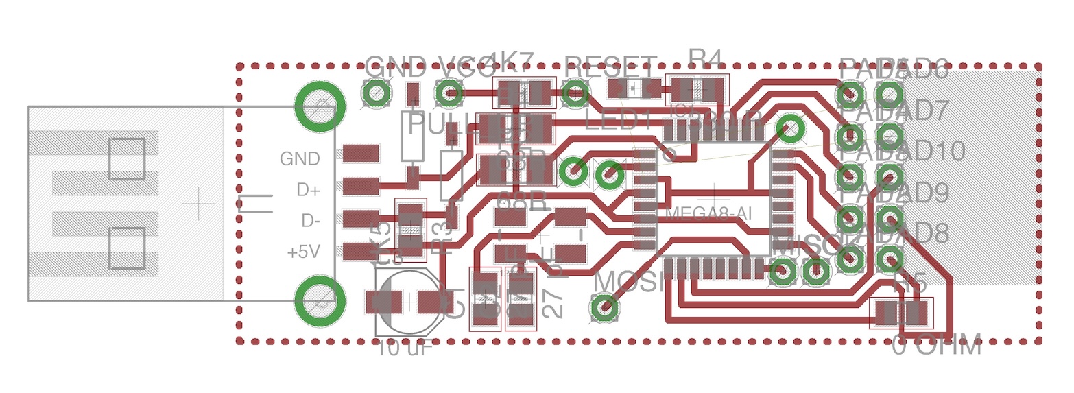 Schematic for the fingertip microcontroller