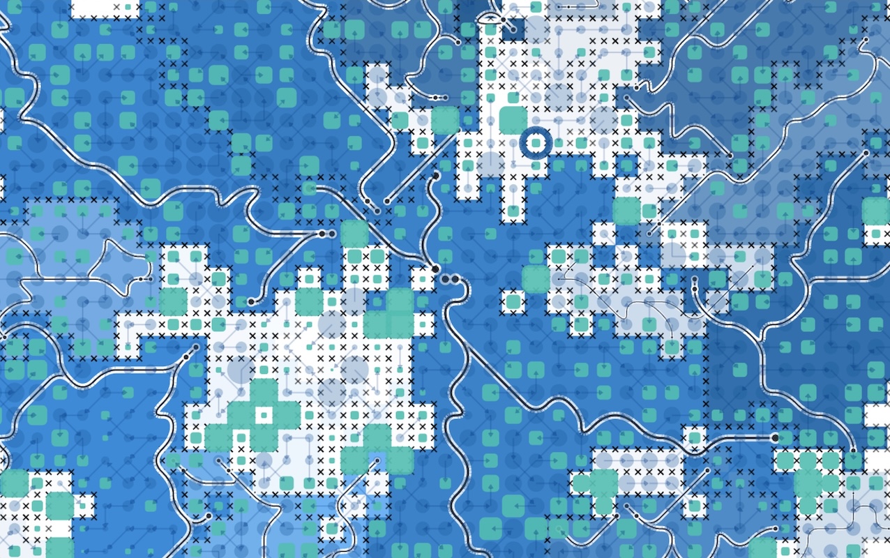 Perlin based 2d generated vector graphics