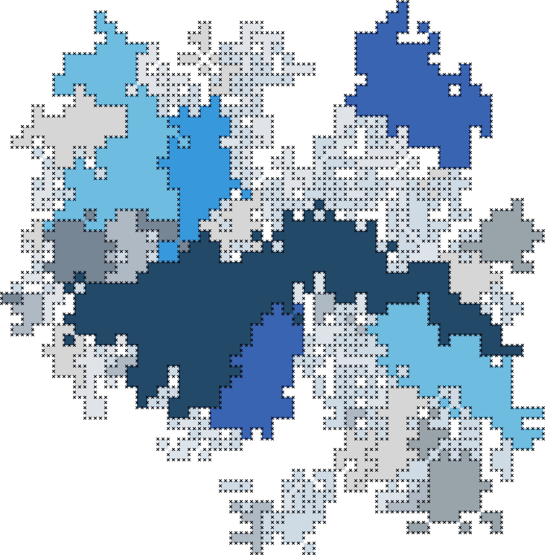 Perlin based 2d generated vector graphics