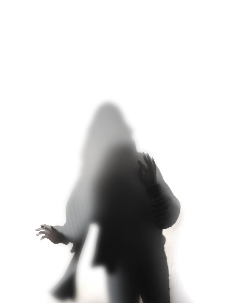 Overexposure blurred photography of a person behind a white sail